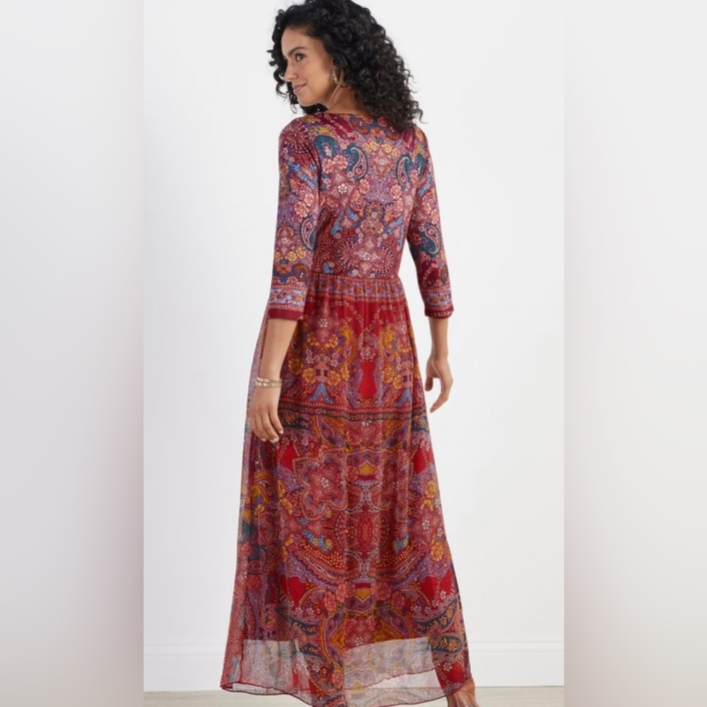 NWT Soft Surroundings Niran Maxi Dress - Picture 3 of 7